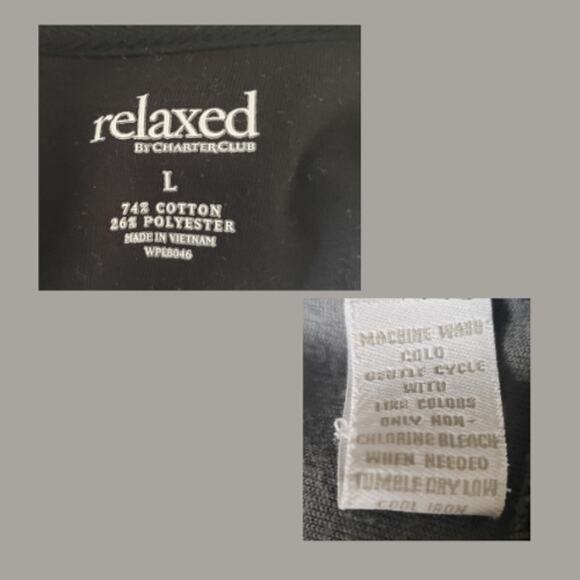 3/$25 Relaxed by Charter Club Women's Gray & Black Animal Zipper Jacket Size L - Picture 7 of 9